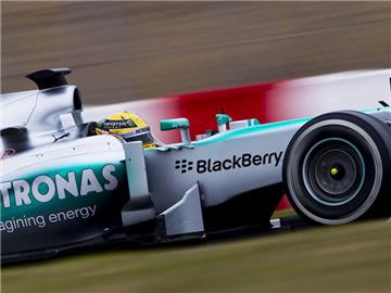 Lewis Hamilton legte im Mercedes die Bestzeit hin. Foto: Alejandro Garcia