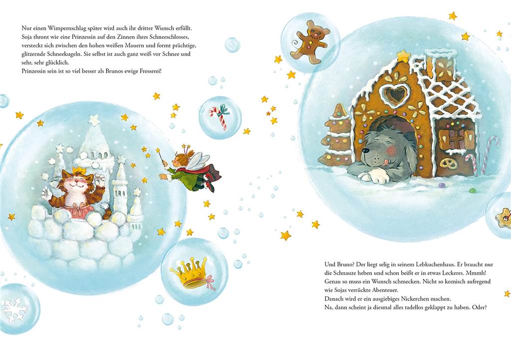 Buchtipp: Weihnachtsfee erfüllt Wünsche von zwei tierischen Freunden Liebevoll hat Annette Swoboda die Geschichte von Karen Christine Angermayer illustriert.