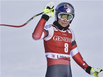 Lindsey Vonn kam bei der Abfahrt in Lake Louise auf Rang acht. Foto: Mike Sturk