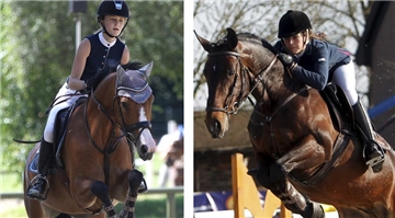 Links: Johanna Schulze Thier Corloona. Rechts im Bild: Marie Ligges und Dibadu.