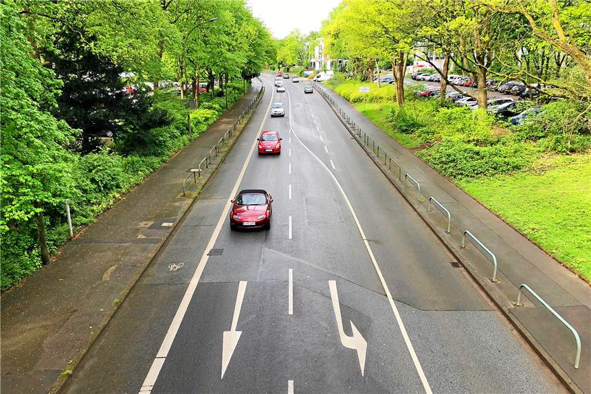 Pendler nutzen Parkplätze mehr als sieben Stunden am Tag Links und rechts der Straße Am Rombergpark liegen Parkplätze, die eigentlich zum Park gehören, aber oft anderweitig genutzt werden.