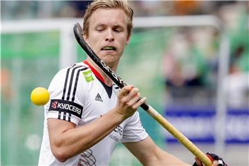 Linus Butt ist mit den Hockey-Herren im Halbfinale der Hallen-EM gegen Österreich ausgeschieden. Foto: Sander Koning