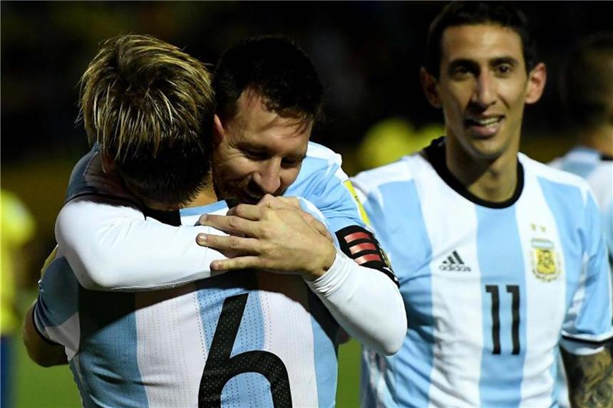 Messi, Messi, Messi: Der Retter von Quito Lionel Messi sicherte Argentinien die WM-Teilnahme. Foto: José Romero