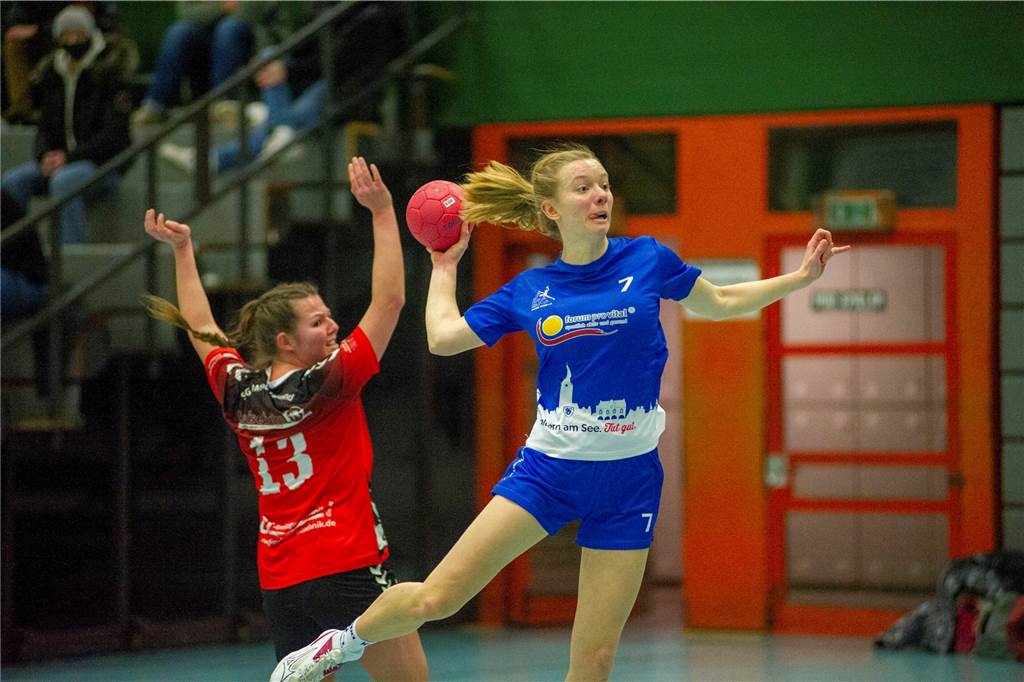 Einige Ausfälle und ein positives Fazit: HSC-Damen beenden Jahr mit Pokal-Niederlage Lisa Marx erzielte gegen den SV Teutonia Riemke neun Tore für den HSC Haltern-Sythen.