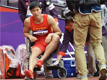 Liu Xiang fühlt sich krank und alt. Nach seiner Verletzung in London ist er kein Rennen mehr gelaufen. Foto: Franck Robichon