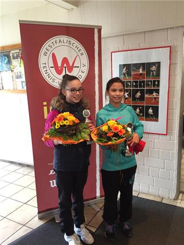 Louisa Völz (li.) verlor im Finale gegen Kayleigh Castillo vom Verband Mittelrhein.