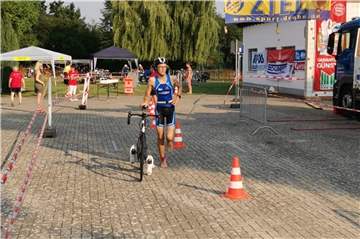 Luca Kottenhahn zeigte beim Triathlon eine starke Leistung.