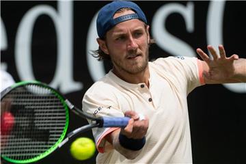 Lucas Pouille ist beim Rasenturnier in Stuttgart der Titelverteidiger. Foto:Marijan Murat