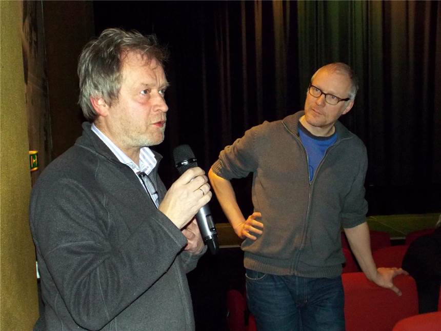 Freiheit zwischen Dortmund, Münster und Siegen Ludger Schnieder (l.) und Jens Schneiderheinze vom Cinema im Publikumsgespräch.