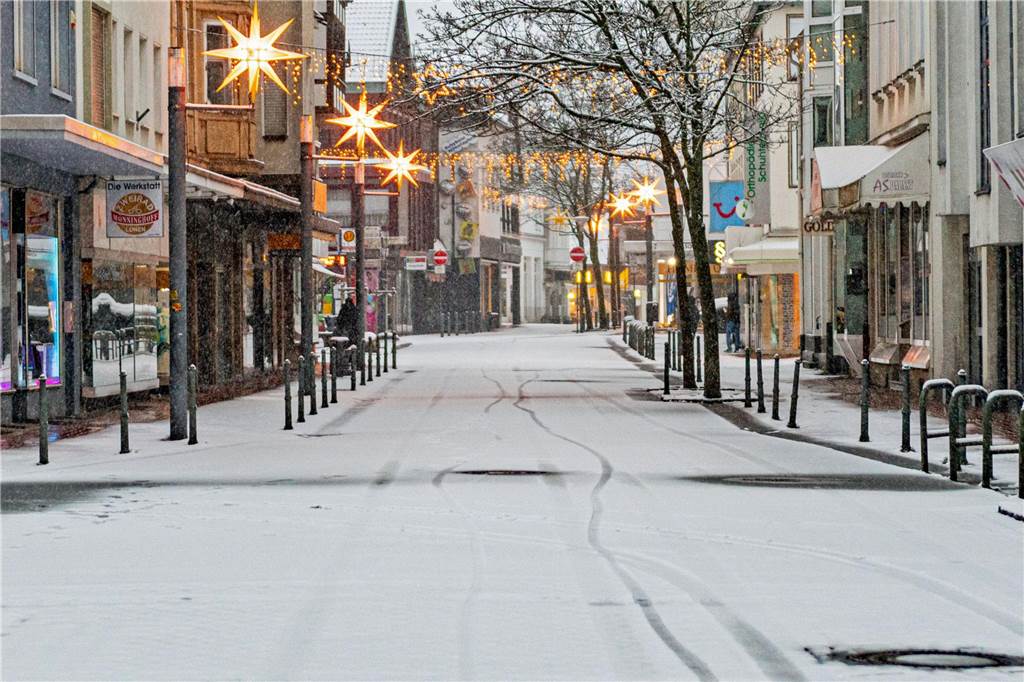 Lünen versank am Sonntagmorgen im Schnee.