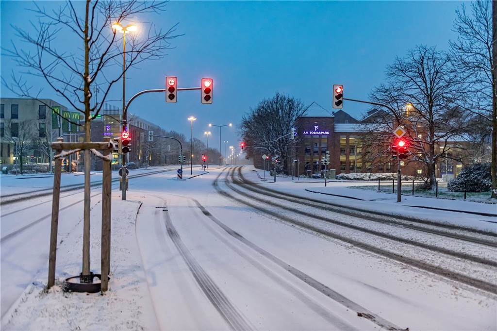 Lünen versank am Sonntagmorgen im Schnee.