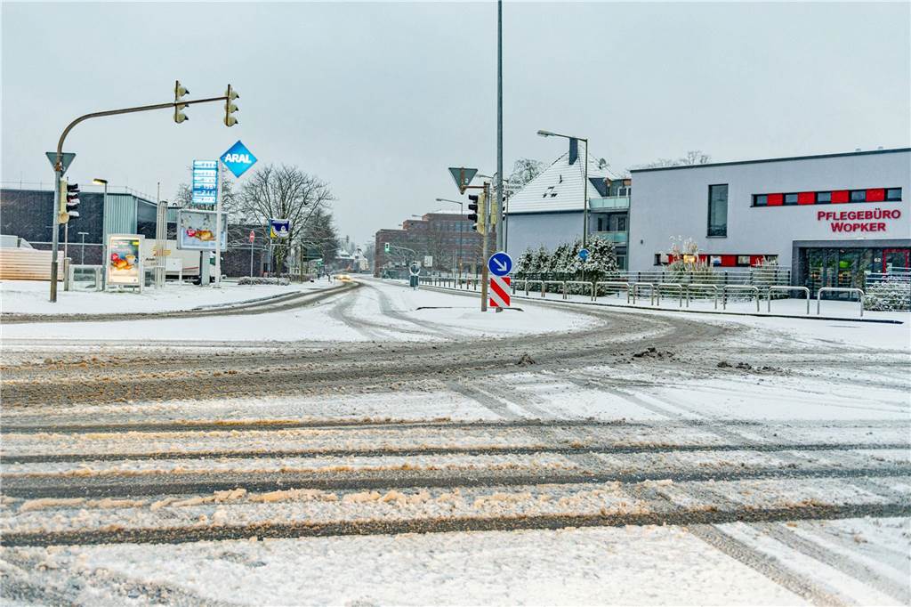 Lünen versank am Sonntagmorgen im Schnee.