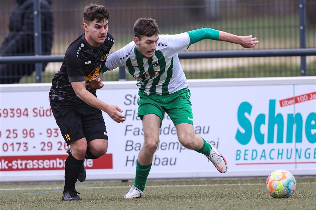 Stammspieler verlässt vorerst den PSV Bork: „Schwierige Zeit, in der ich gehe“ Lukas Knoke im Zweikampf.
