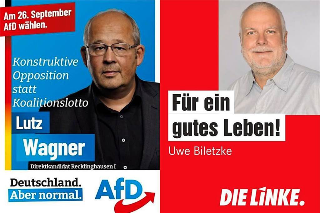 Der große Wahlplakate-Check zur Bundestagswahl Lutz Wagner (l.) und Uwe Biletzke