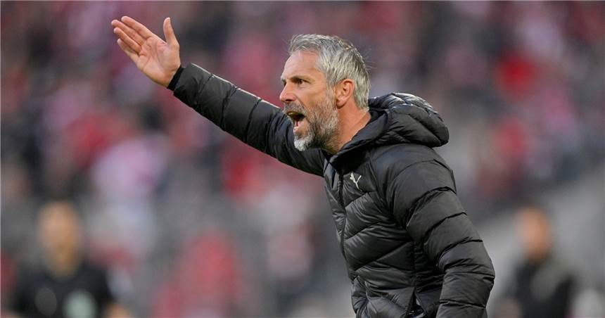 BVB-Elfmeterfrust nach 1:3 in München: „Das ist ja nichts Neues für uns“ BVB-Trainer Marco Rose während des Spiels in München.