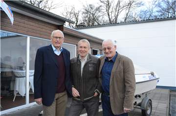 Männer der ersten Stunde beim RV Dorsten: Heiner Streppelhoff, Dr. Rudi Auth und Jochen Pöpperl (v.l.) sind nun Ehrenmitglieder des Vereins.