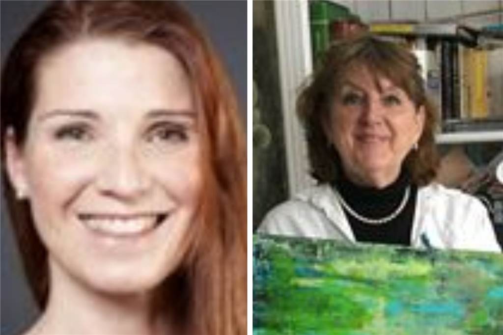 Ausstellungen im Amtshaus Bork: Kunst für alle Bürger Magdalena Rolf (r.) und Kirstin Schriewer stellen ab dem 28. Februar 2023 im Amtshaus Bork aus.
