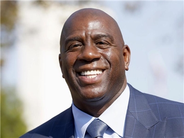 Magic Johnson ist neuer Hoffnungsträger der LA Lakers. Foto: Nick Ut