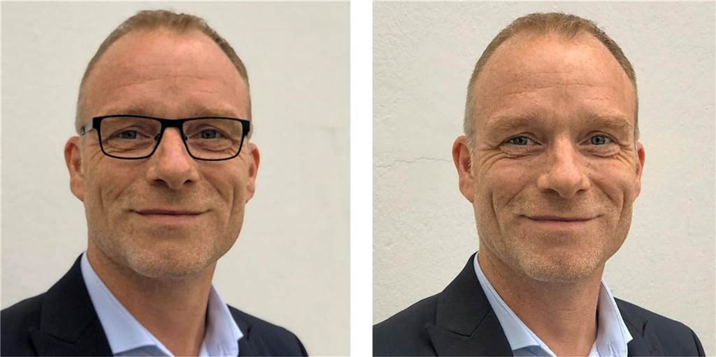 Sven Mosdzien aus Recklinghausen mal mit, mal ohne Brille