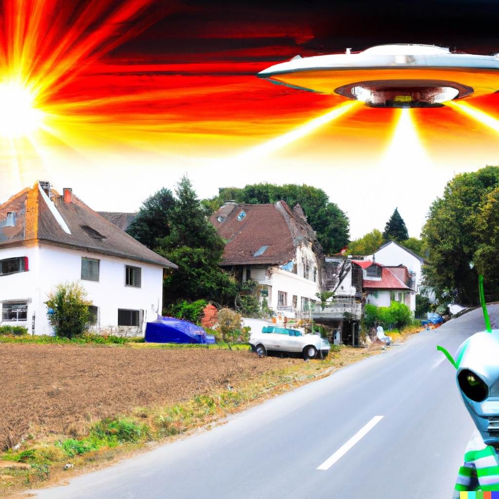 Die deutsche Stadt Castrop-Rauxel wird von Aliens eingenommen.