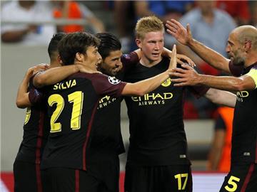 Manchester City feiert einen 5:0-Kantersieg. Foto: Robert Ghement