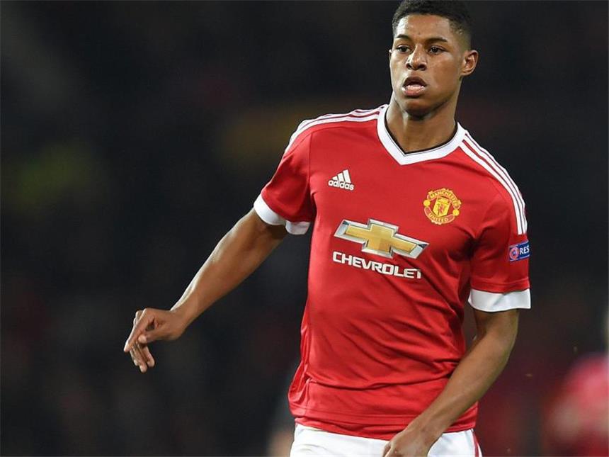ManUnited nach 2:1 bei West Ham im FA-Cup-Halbfinale Manchester Uniteds Marcus Rashford erzielte einen Treffer gegen West Ham United. Foto: Peter Powell
