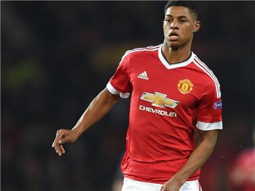 Manchester Uniteds Marcus Rashford erzielte einen Treffer gegen West Ham United. Foto: Peter Powell