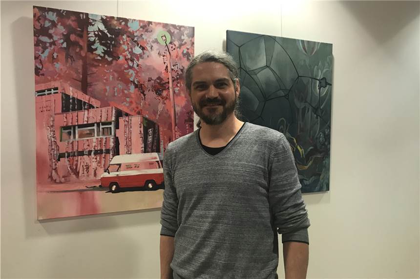 Ausstellung in der Arthothek zeigt Bilder von Marc Bühren, die niemals langweilig werden Marc Bühren stellt in der Artothek der Stadt- und Landesbibliothek aus.