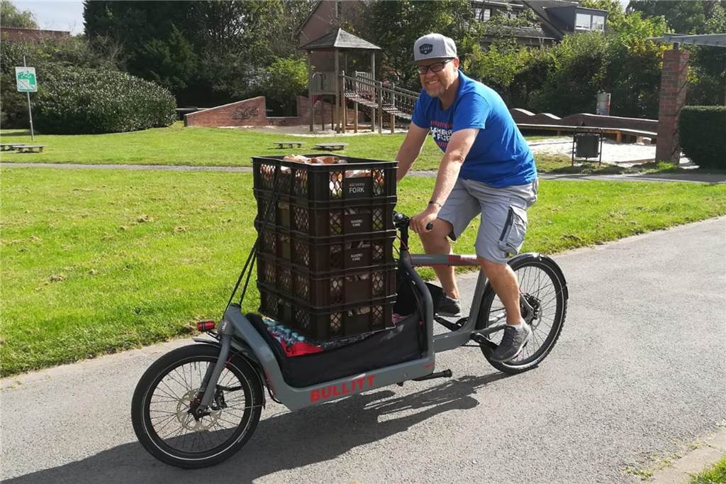 Knapp jeder dritte Verletzte im Lüner Straßenverkehr ist Radfahrer Marc Frieling auf seinem Lastenrad.