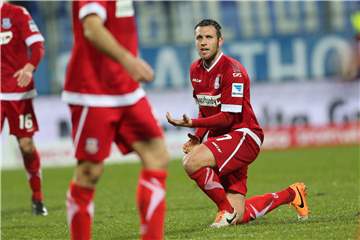 Marc Kruska im Jahr 2014 im Spiel des FSV Frankfurt beim VfL Bochum.