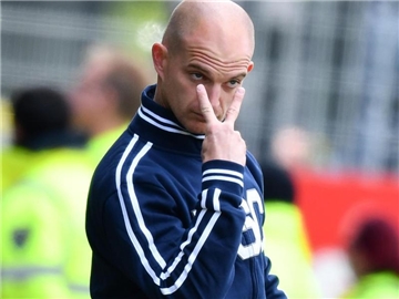 Marc-Patrick Meister ist der Trainer des Karlsruher SC. Foto: Uwe Anspach