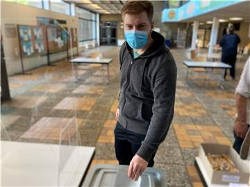 Marc Schemkämper (18) aus Nordkirchen darf zum ersten Mal seine Stimme bei einer Bundestagswahl abgeben.