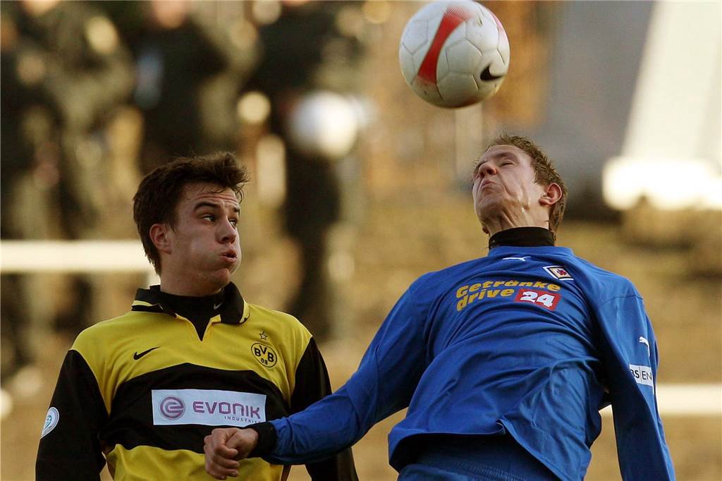 BVB und der Oberliga-Kracher zwischen Türkspor und Aplerbeck: Spannender Blick in die Historie Marcel Großkreutz in der Saison 2007/2008 gegen Braunschweig.