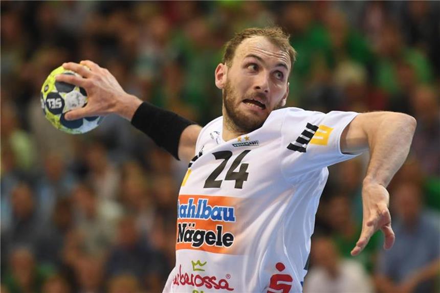 Göppingen und Wetzlar im Viertelfinale des DHB-Pokals Marcel Schiller war mit sieben Treffern bester Werfer bei Göppingen. Foto: Marijan Murat