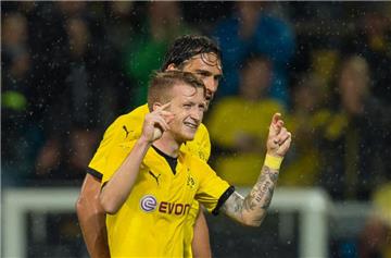 Marco Reus bejubelt seinen Treffer zum 2:1.