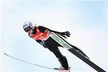 Maren Lundby gewann auch den Weltcup in Zao. Foto: Felix Kästle