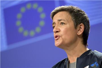 Margrethe Vestager, hier bei einer Pressekonferenz im vergangenen März, ist Wettbewerbskommissarin der EU. Foto: Virginia Mayo/AP