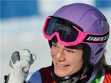 Maria Höfl-Riesch fuhr unter die besten Zehn. Foto: Mike Sturk