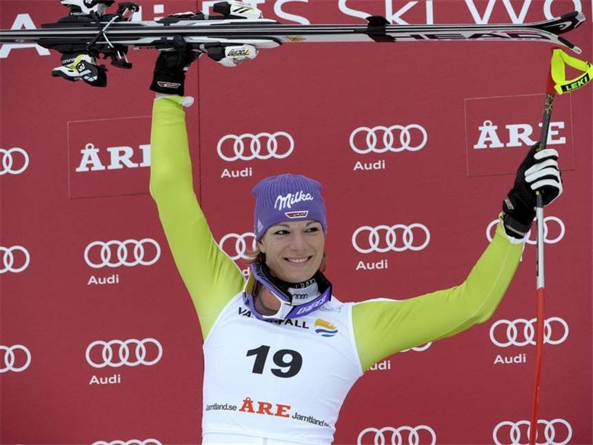 Super-G-Sieg krönt Rieschs «Wahnsinns-Wochenende» Maria Riesch konnte mit zwei Siegen in Are ihren Vorsprung im Gesamtweltcup ausbauen.