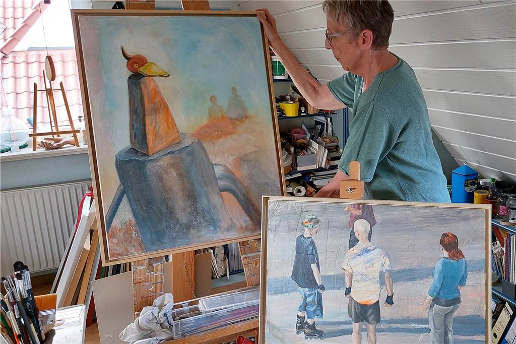 Marion Katzbrowski: Wie divers ist unsere Gesellschaft? Marie-Luise Stötzel steht in ihrem Atelier in Raesfeld.