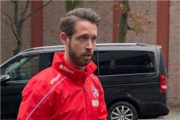 Mark Uth traf am Freitagvormittag beim 1. FC Köln ein.