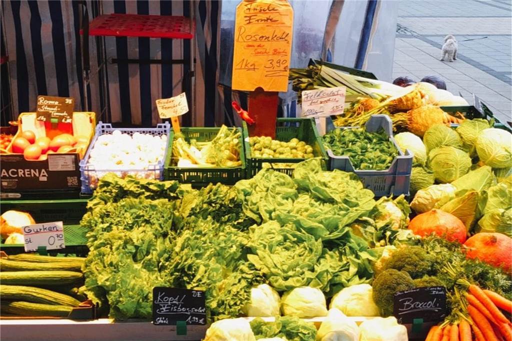 Gemüse am Marktstand