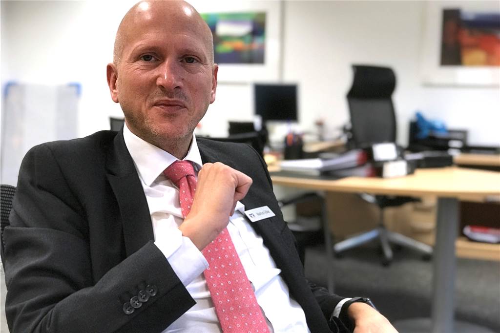 Markus Göke, Chef der Volksbank in Castrop. 