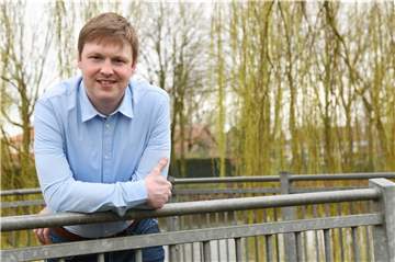 Markus Janning (32) möchte Heeks zweitjüngster Bürgermeister der Geschichte werden.