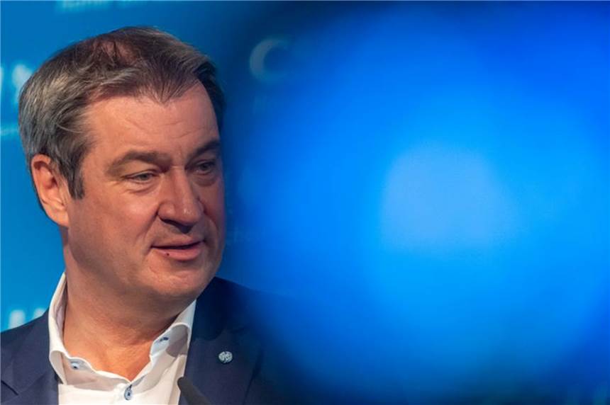Söder: CSU sorgte in Union für „maximale Geschlossenheit“ Markus Söder, Ministerpräsident von Bayern und CSU-Parteichef, spricht auf der Landesversammlung der Jungen Union.