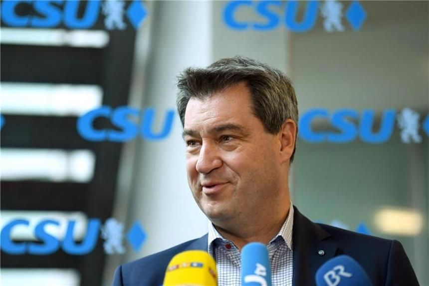 CSU verschärft bayerisches Polizeirecht Markus Söder, Ministerpräsident von Bayern, unterstützt die Verschärfung des bayerischen Polizeirechts. Foto: Andreas Gebert