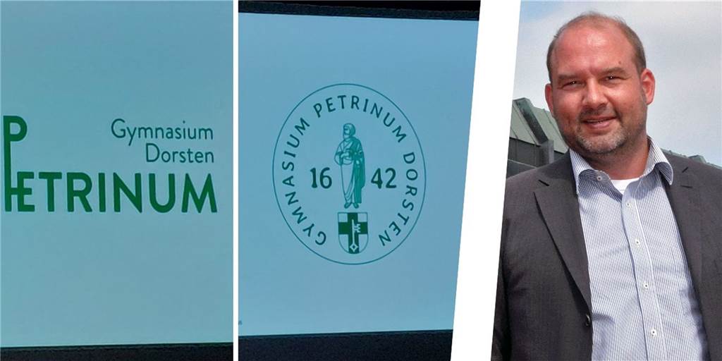 Markus Westhoff freut sich über neues Erscheinungsbild des Petrinums Markus Westhoff freut sich über das neue Erscheinungsbild seiner Schule.