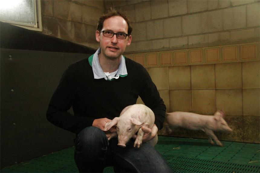 Grüner Protest gegen Schweinehof-Erweiterung Markus Wiesmann möchte seinen Betrieb in Netteberg erweitern.