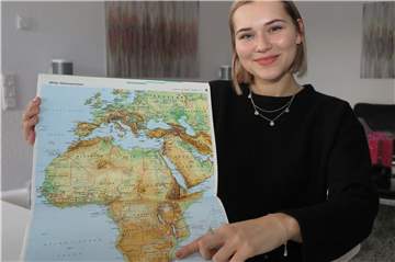 Marlen Wirtz nimmt nach dem Abitur an einem internationalen Freiwilligendienst in Südafrika teil.