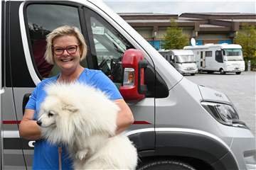 Marlies Seehafer kommt mit Ehemann und Hund Kalle öfter nach Dorsten. „Hier kann man gut Urlaub machen“, sagt sie.
